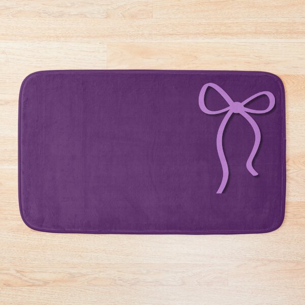 Item preview, Minimalist Lilac Ribbon Bow on Dark Purple designed and sold by Hrndz Store.