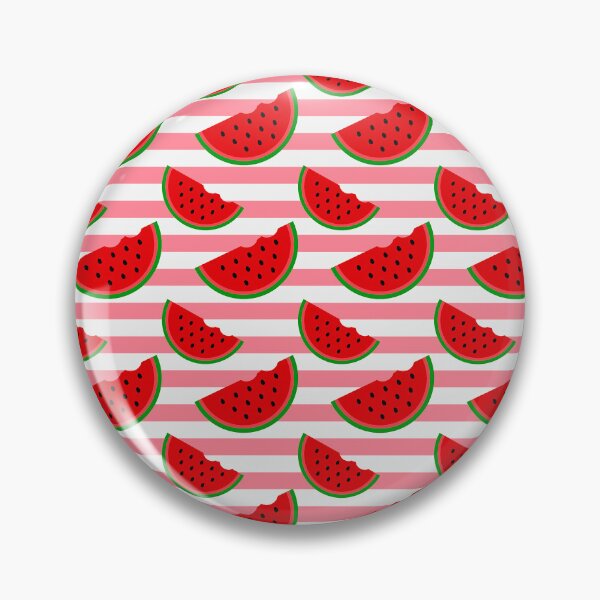 Item preview, Sliced Watermelon Pattern On Pink And White Stripes designed and sold by DEC02.