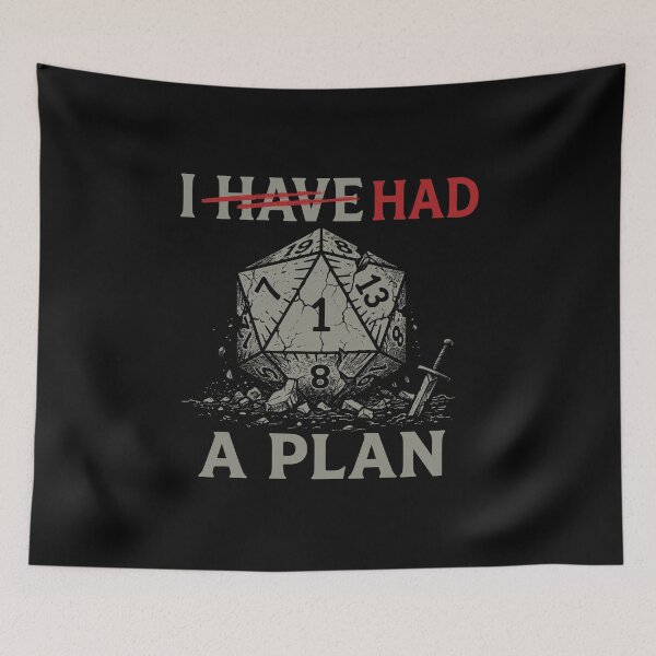 Item preview, I Had A Plan Broken D 20 Tabletop Failed Campaign designed and sold by AdyKurniawan.