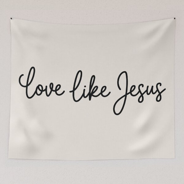 Item preview, Love Like Jesus Script | Minimalist Christian Faith | Inspirational Religious Quote | Faith Based Typography | Jesus Loves Me Aesthetic | Meaningful Faith Gift | Kindness and Love Quote designed and sold by Noe Mill.