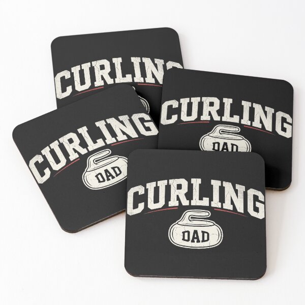 Item preview, Curling Dad Retro Sports Lettering Vintage Ice Game Style designed and sold by zamiokaline.