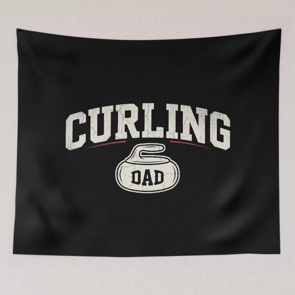 Item preview, Curling Dad Retro Sports Lettering Vintage Ice Game Style designed and sold by zamiokaline.