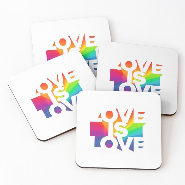 Item preview, Love Is Love Art, Pride Rainbow Typography Tee, Minimal Modern LGBT, Clean Aesthetic Gift designed and sold by Pride_Prints.