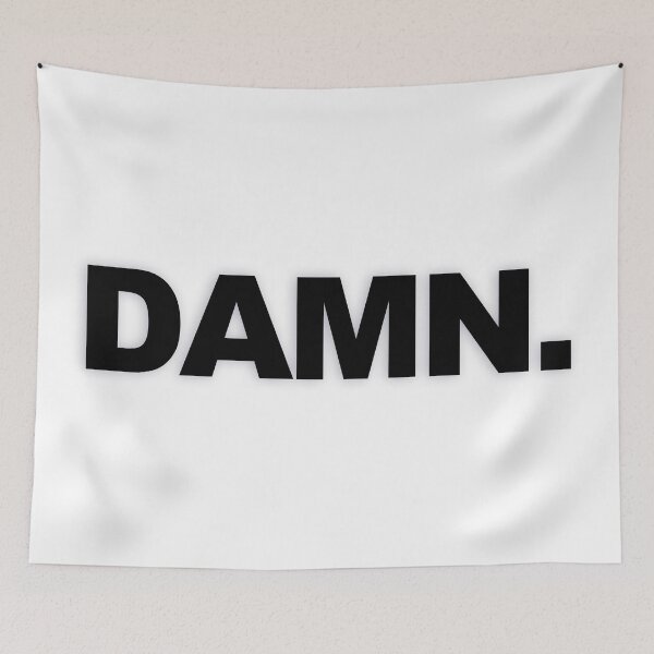 Item preview, DAMN. — Black Minimal Bold Type Statement designed and sold by WORDPAUSE.