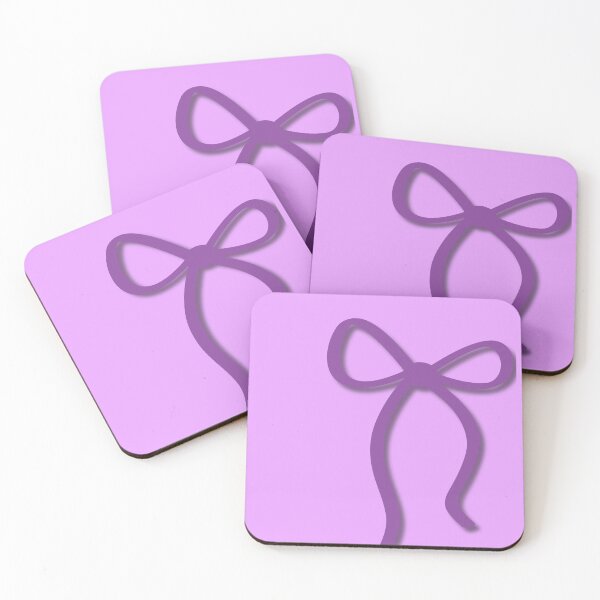 Item preview,  Minimalist Dark Purple Ribbon Bow on Lilac designed and sold by Hrndz Store.