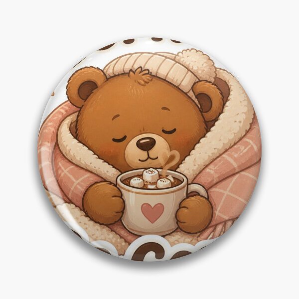 Item preview, Born to Be Cozy Cute Teddy Bear Sticker Design designed and sold by redblink store.
