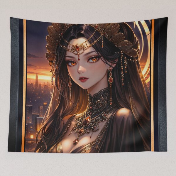 Item preview, Anime Portrait Of Sovereign Vestra von Scharn AI Opulent Concept Art by Xzendor7 designed and sold by Xzendor7 Digital Art Creations.