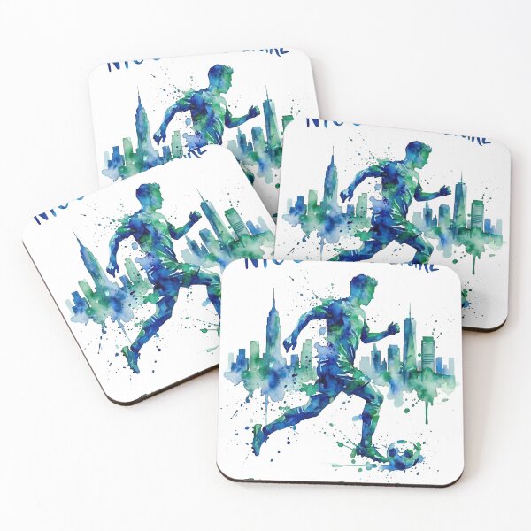 Item preview, NYC Soccer Culture The Beautiful Game Watercolor Art designed and sold by laughingshirts.