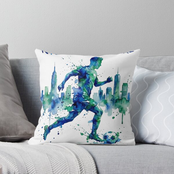 Item preview, NYC Soccer Culture The Beautiful Game Watercolor Art designed and sold by laughingshirts.