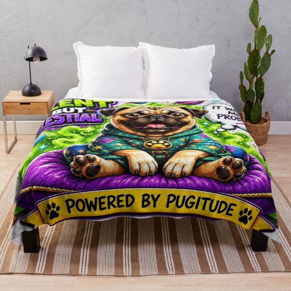 Item preview, Silent But Celestial | Powered By Pugitude Funny Pug Shirt designed and sold by highvibz72.