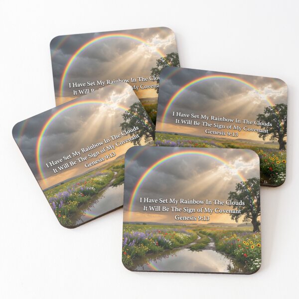 Item preview, Rainbow Covenant Sign Genesis 9:13 Landscape designed and sold by RRRShop.