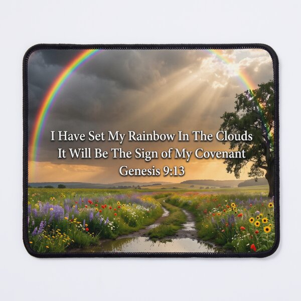 Item preview, Rainbow Covenant Sign Genesis 9:13 Landscape designed and sold by RRRShop.