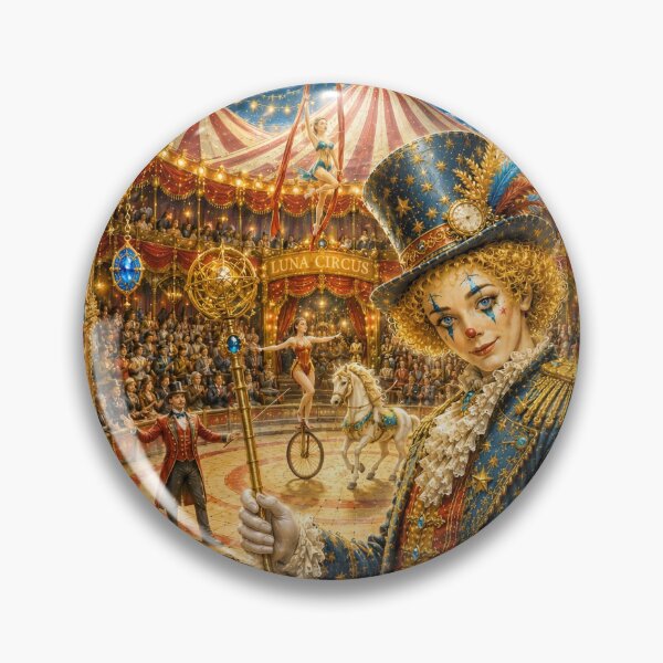 Item preview, Celestial Circus Ringmaster – Moonlit Fantasy Carnival Art designed and sold by sunbowjp stadio.