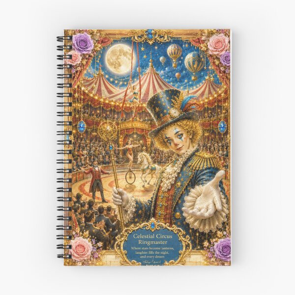 Item preview, Celestial Circus Ringmaster – Moonlit Fantasy Carnival Art designed and sold by sunbowjp stadio.
