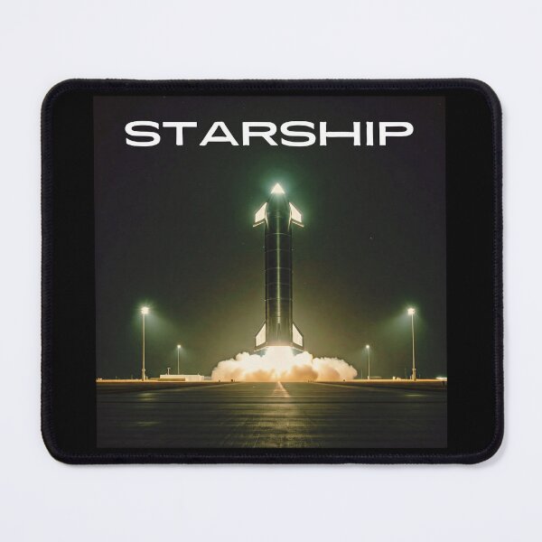Item preview, SpaceX Starship Rocket Launch | Mars Mission Space Exploration Design designed and sold by TEEJAMBOREE.