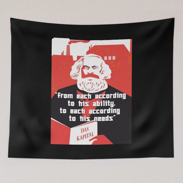Item preview, Karl Marx Das Kapital From Each According To His Needs designed and sold by Flirt-Teez.