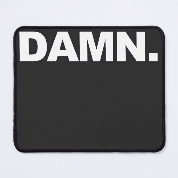 Item preview, DAMN. — White Minimal Bold Type Statement designed and sold by WORDPAUSE.