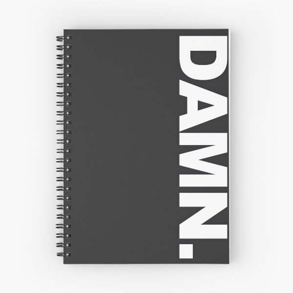 Item preview, DAMN. — White Minimal Bold Type Statement designed and sold by WORDPAUSE.
