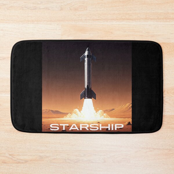 Item preview, SpaceX Starship Rocket Launch | Mars Mission Space Exploration Design designed and sold by TEEJAMBOREE.