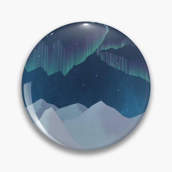 Item preview, Landscape with aurora borealis designed and sold by Javier Narváez Solarte.