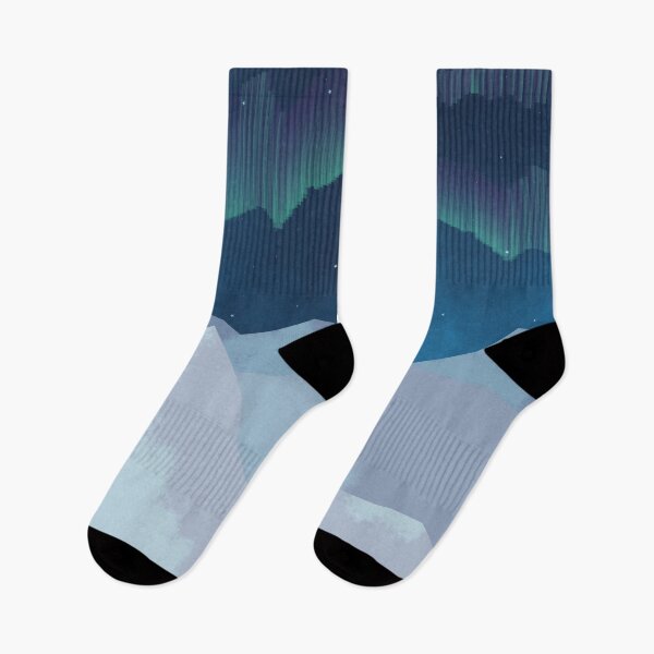 Item preview, Landscape with aurora borealis designed and sold by Javier Narváez Solarte.