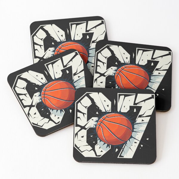Item preview, Basketball Number 67 Vintage Sports Graphic with Distressed Style designed and sold by allistermariam.