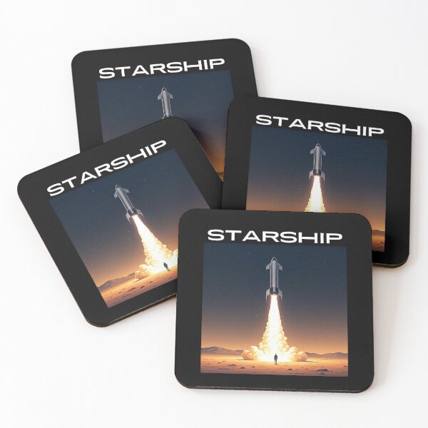 Item preview, SpaceX Starship Rocket Launch | Mars Mission Space Exploration Design designed and sold by TEEJAMBOREE.