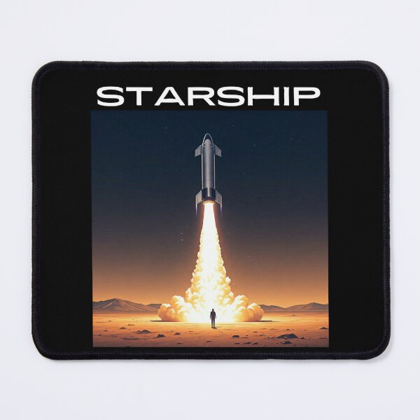 Item preview, SpaceX Starship Rocket Launch | Mars Mission Space Exploration Design designed and sold by TEEJAMBOREE.
