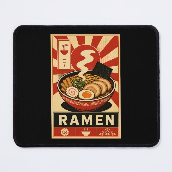 Item preview, Retro Ramen Bowl Japanese Food Poster Vintage Kitchen designed and sold by ferminhays.