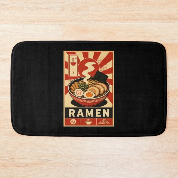 Item preview, Retro Ramen Bowl Japanese Food Poster Vintage Kitchen designed and sold by ferminhays.