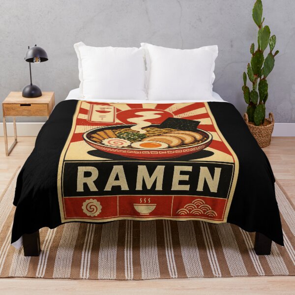 Item preview, Retro Ramen Bowl Japanese Food Poster Vintage Kitchen designed and sold by ferminhays.
