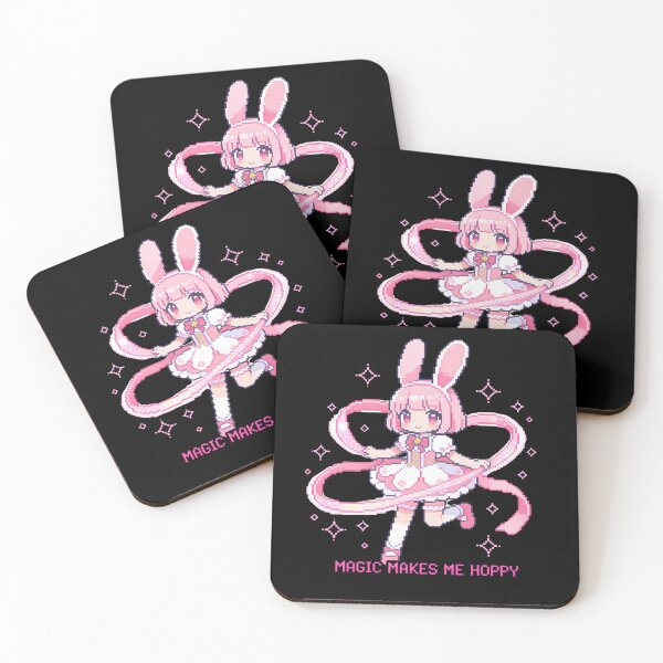 Item preview, Magic Makes Me Hoppy - Cute Pixel Art Magical Girl designed and sold by PotionPixelArt.