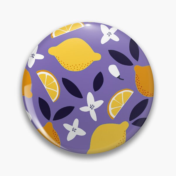 Item preview, Oranges And Lemons Trendy Fruit Pattern On Purple designed and sold by DEC02.