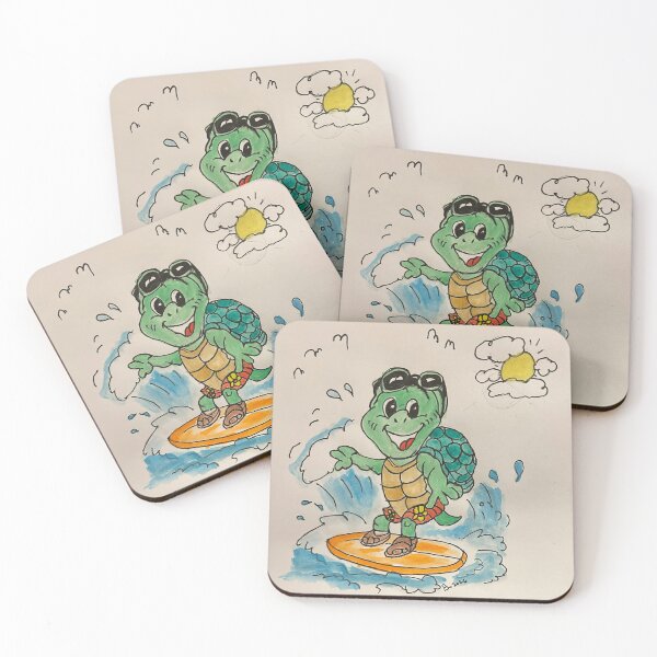 Item preview, Surfing Turtle  designed and sold by Cartoonist Brian.