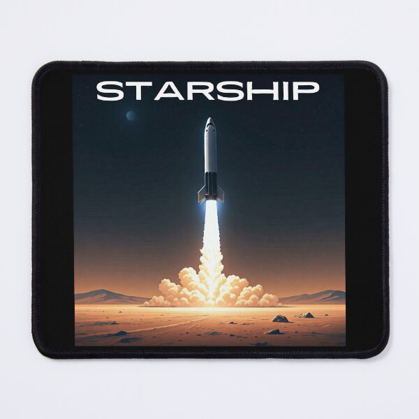 Item preview, SpaceX Starship Rocket Launch | Mars Mission Space Exploration Design designed and sold by TEEJAMBOREE.