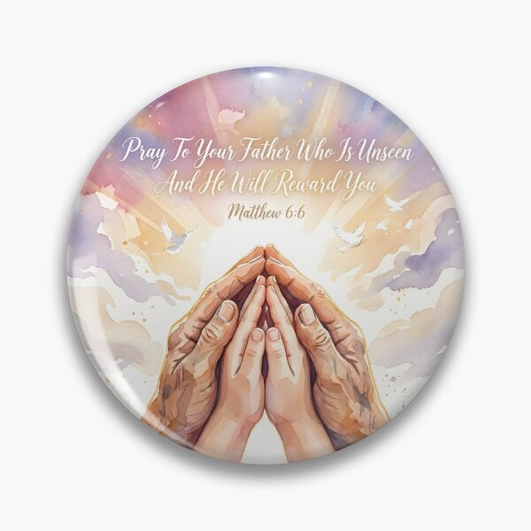 Item preview, Pray To Your Father Matthew 6:6 Watercolor designed and sold by RRRShop.
