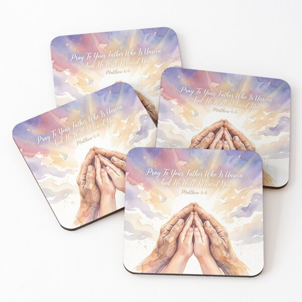 Item preview, Pray To Your Father Matthew 6:6 Watercolor designed and sold by RRRShop.