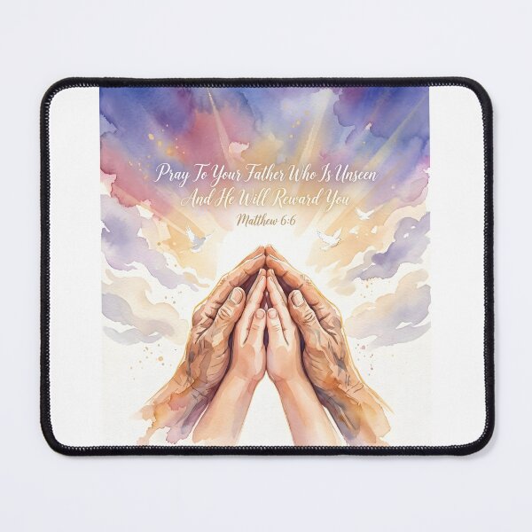 Item preview, Pray To Your Father Matthew 6:6 Watercolor designed and sold by RRRShop.