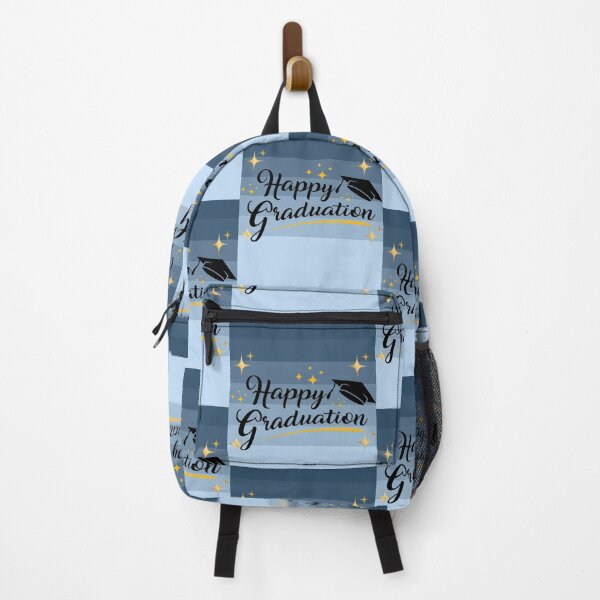 Item preview, Elegant Blue Gradient Happy Graduation Template with Gold Stars designed and sold by VibranPalette.