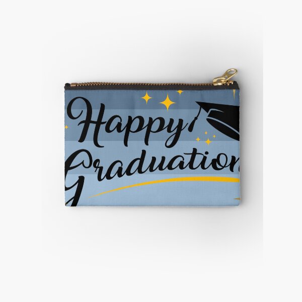 Item preview, Elegant Blue Gradient Happy Graduation Template with Gold Stars designed and sold by VibranPalette.