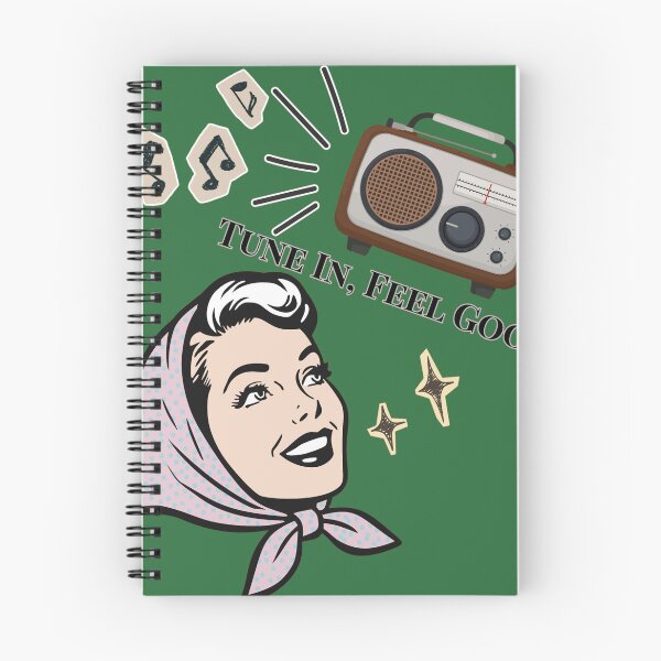Item preview, Tune In, Feel Good — Retro Radio Lady designed and sold by Miho9999.