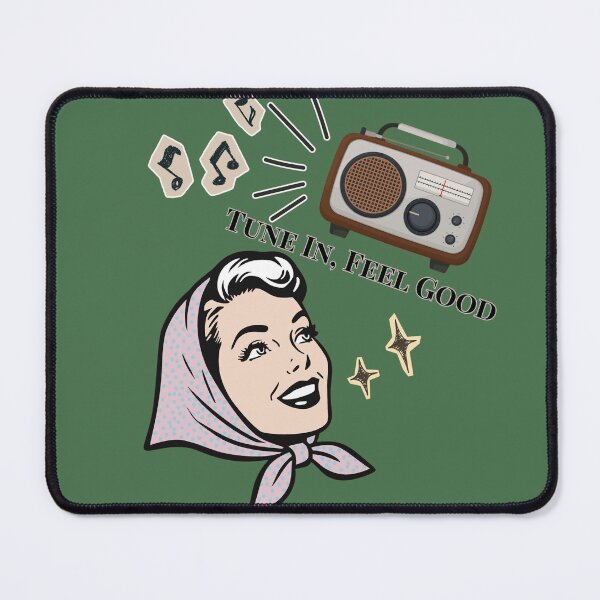 Item preview, Tune In, Feel Good — Retro Radio Lady designed and sold by Miho9999.