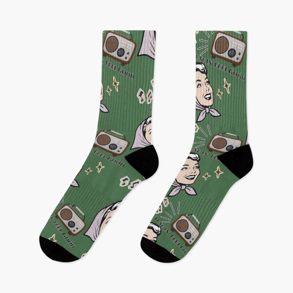 Item preview, Tune In, Feel Good — Retro Radio Lady designed and sold by Miho9999.