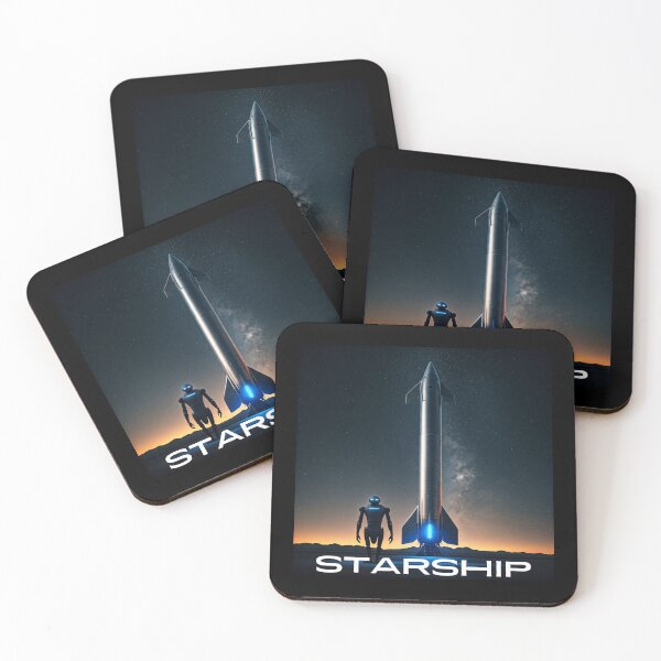 Item preview, SpaceX Starship Rocket Launch | Mars Mission Space Exploration Design designed and sold by TEEJAMBOREE.