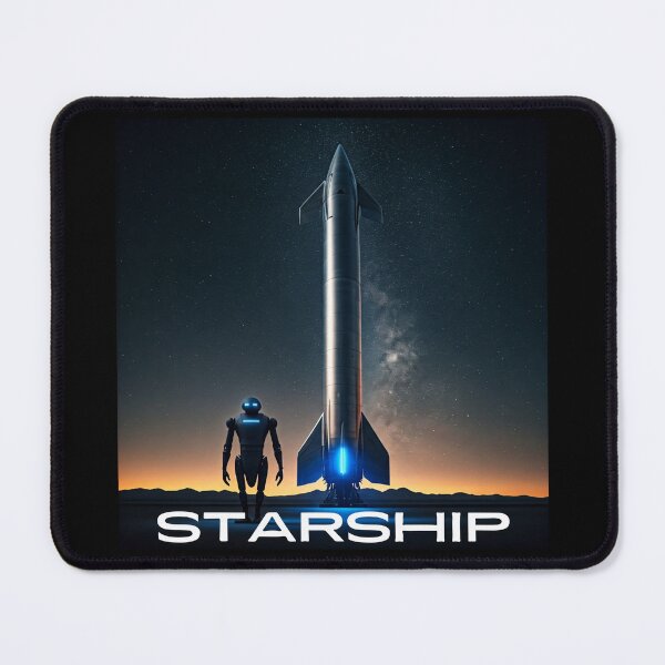 Item preview, SpaceX Starship Rocket Launch | Mars Mission Space Exploration Design designed and sold by TEEJAMBOREE.