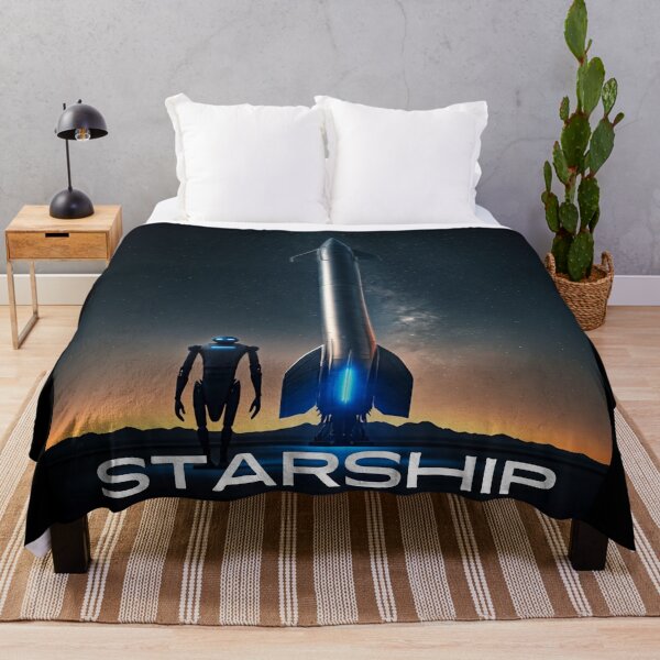 Item preview, SpaceX Starship Rocket Launch | Mars Mission Space Exploration Design designed and sold by TEEJAMBOREE.