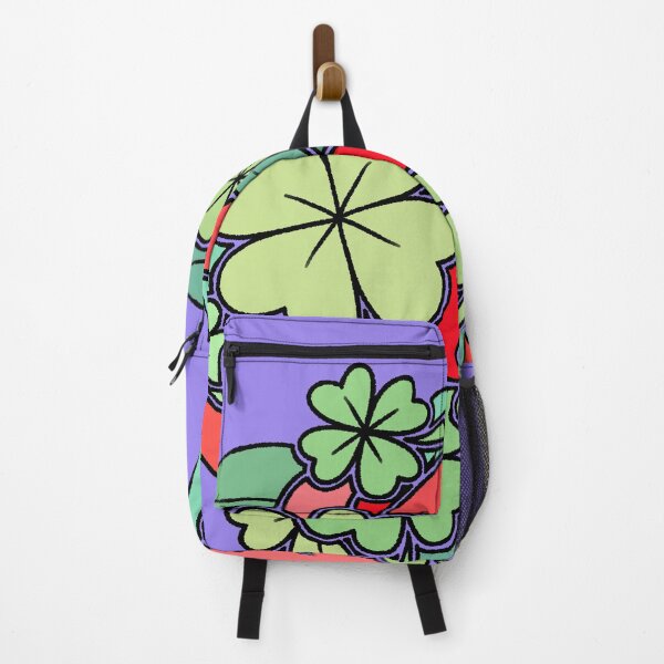 Item preview, Four Leaf Clover and Red Abstract Leaves Pattern designed and sold by ubborn.