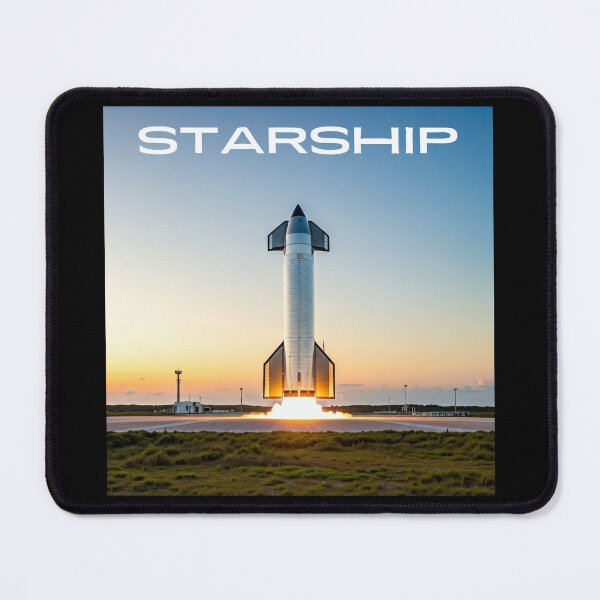 Item preview, SpaceX Starship Rocket Launch | Mars Mission Space Exploration Design designed and sold by TEEJAMBOREE.