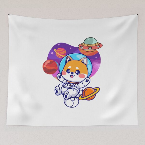 Item preview, Cute Shiba Inu Astronaut Space Adventure designed and sold by yuki-hana.
