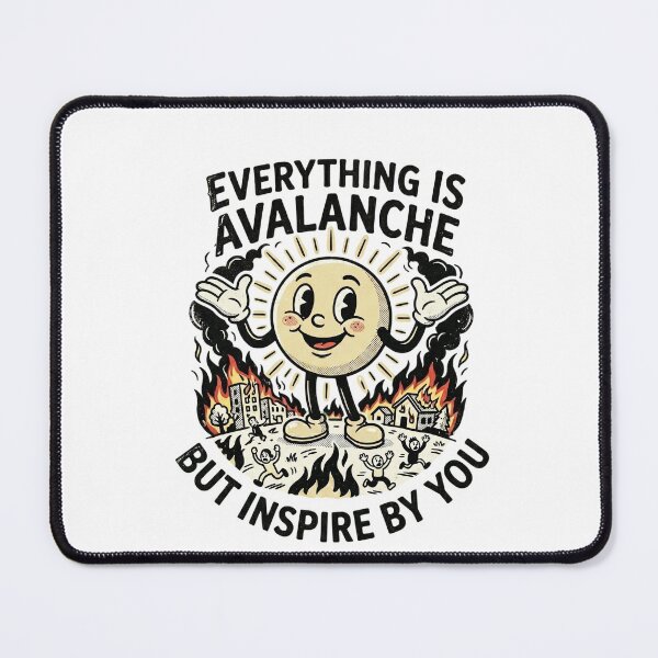 Item preview, Vintage 1930s Cartoon Sun Shrugging Burning City Ironic Nihilism designed and sold by InspireByYou™.